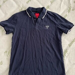 GUESS Men's Navy Polo Shirt